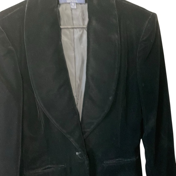 Ralph Lauren Black Velvet Blazer Jacket Women’s Size 10 - Picture 3 of 10